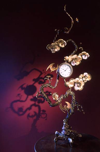 Bat & Blossom Clock